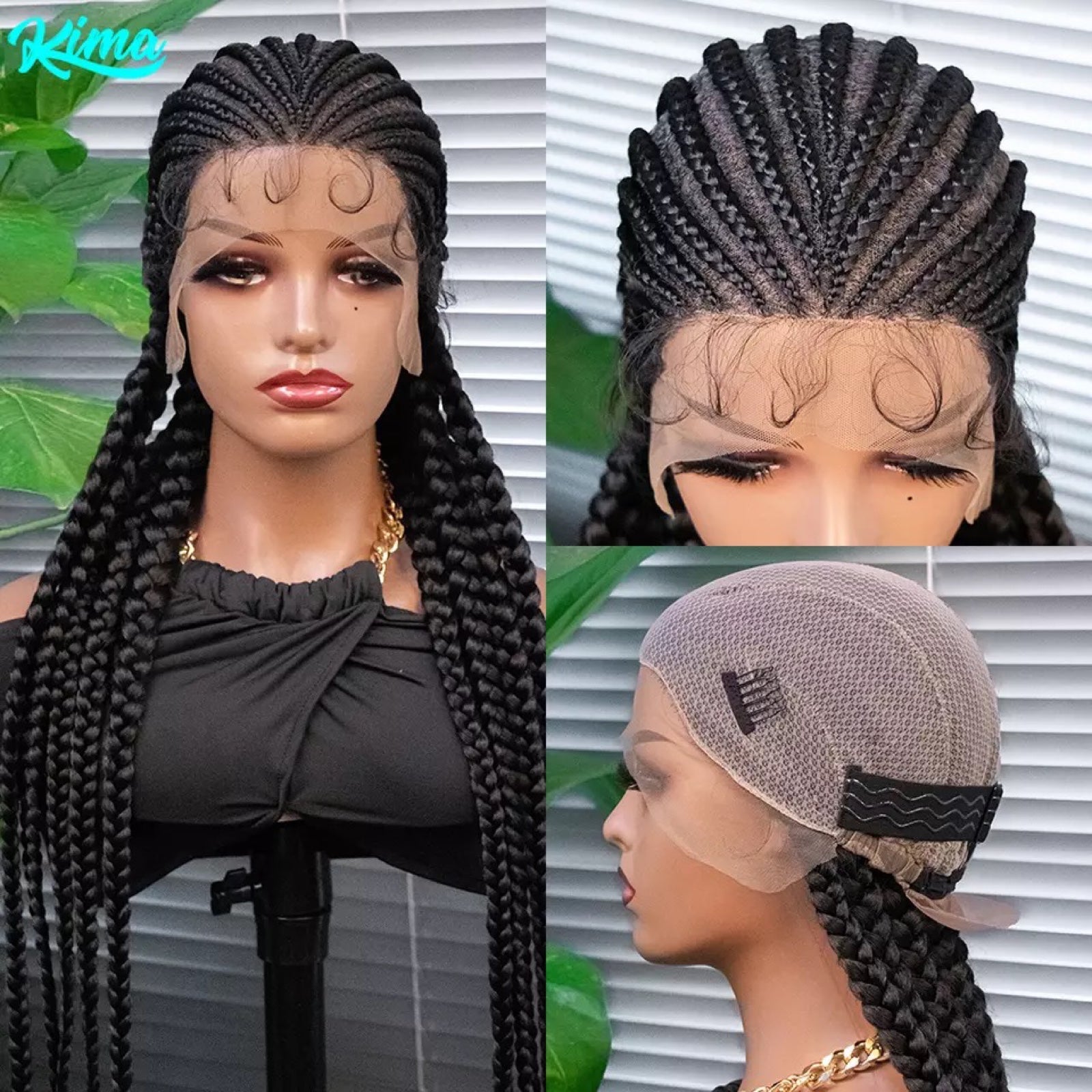 Braided Wigs Cornrow Box Braids Wig