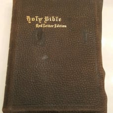 Antique 1926 Holy Bible Red Letter