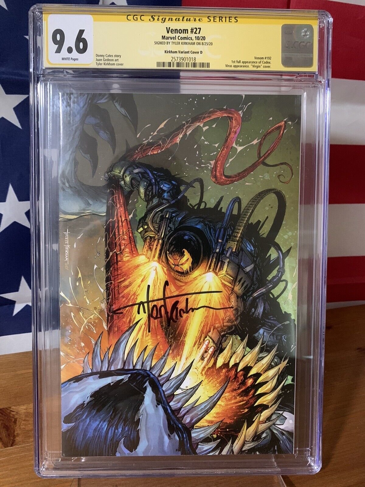 Venom #27 CGC 9.6 NM+ VIRGIN SIGNED by Kirkham! 1st App Of Codex- Minor !!