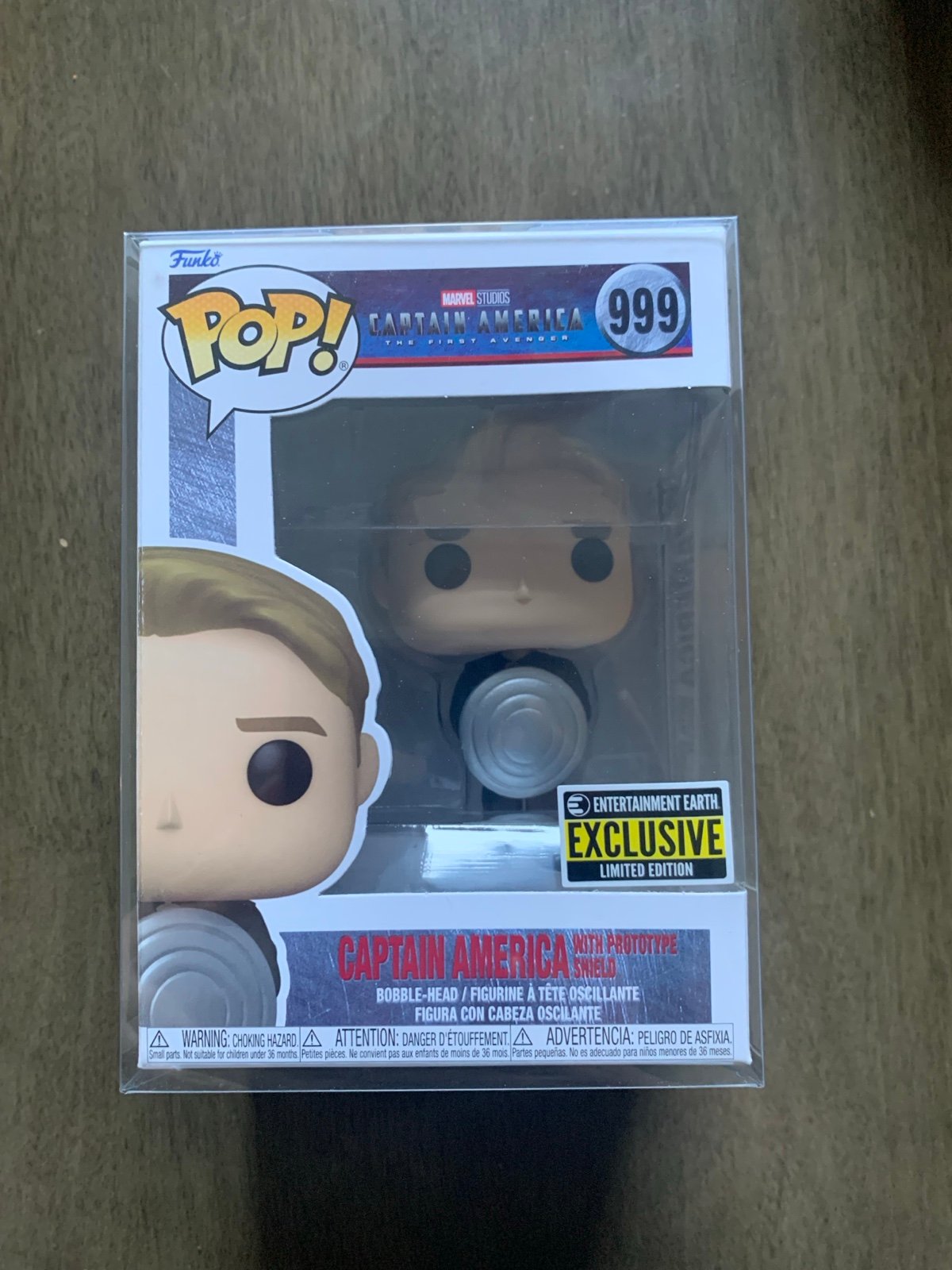 Funko Pop Captain America The First Avenger with prototype shield EE Exclusive
