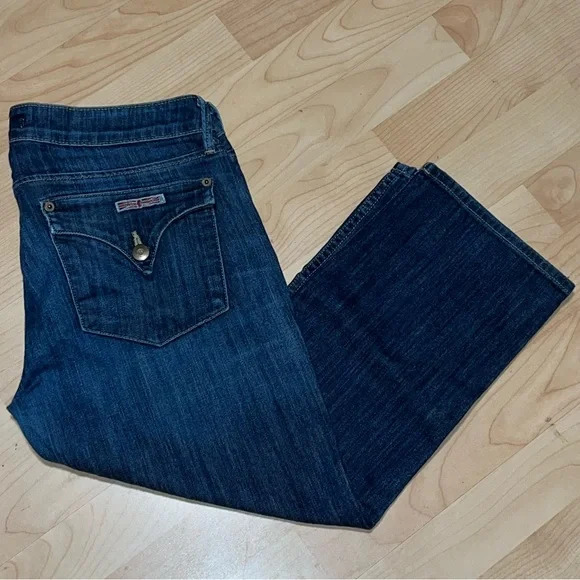 Hudson Jean Capris Button Flap Pocket Size 29 Excellent