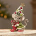 Bethany Lowe Memzi Mouse Table Piece Christmas Mouse With Tree Figurine NEW