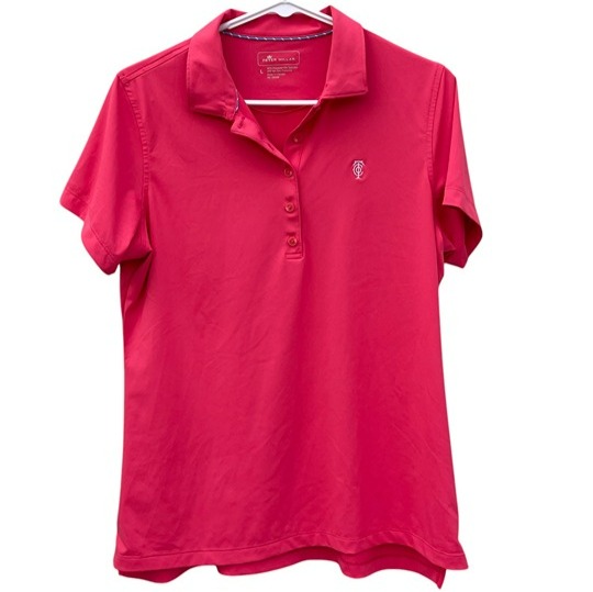Women's Peter Millar Polo Top Size Large - Pink