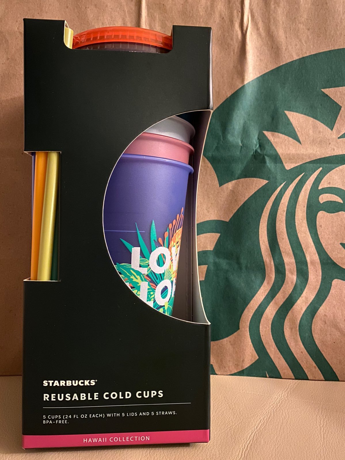 Starbucks Hawaii Aloha Vibes-Set of 5