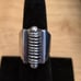 RARE Vintage Hugo Grun Denmark 830 Sterling Silver Cufflinks And Ring SET Modern