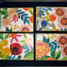 : MacKenzie Childs Flower design table mats set of 4 read description