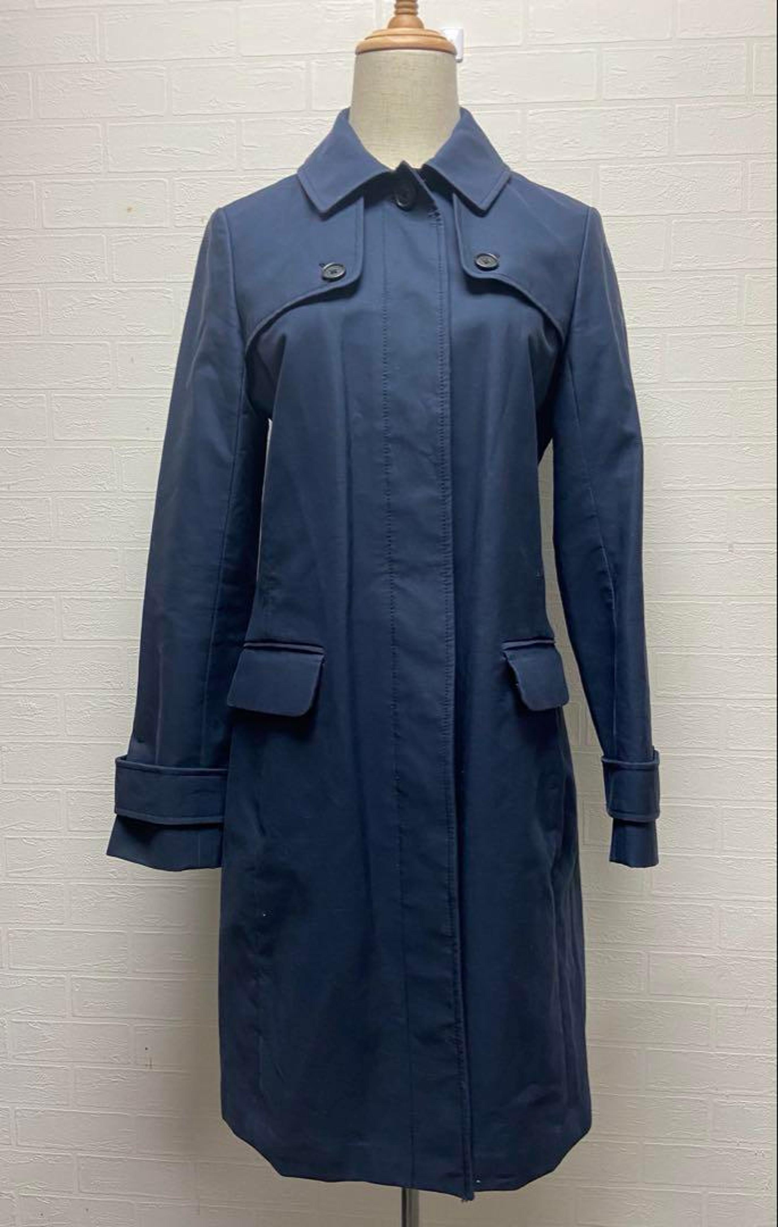 Brooks Brothers navy single trench coat size 4