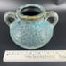Blue Brown Lava Glaze Art Pottery Jug Vase Pot Vintage Pocked Bubble