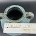 Blue Brown Lava Glaze Art Pottery Jug Vase Pot Vintage Pocked Bubble