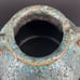 Blue Brown Lava Glaze Art Pottery Jug Vase Pot Vintage Pocked Bubble