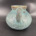 Blue Brown Lava Glaze Art Pottery Jug Vase Pot Vintage Pocked Bubble
