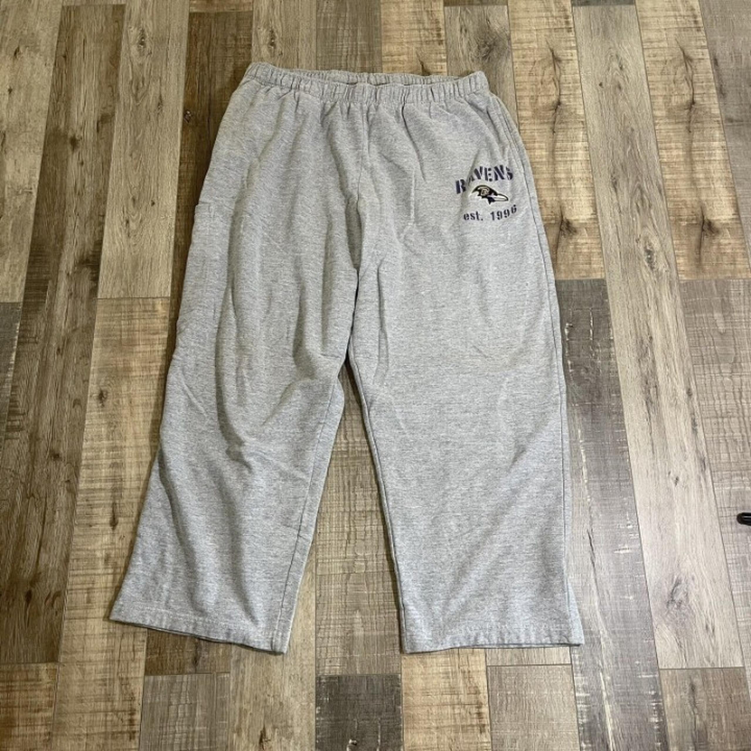 VINTAGE 1996 NFL Baltimore Ravens Sweatpants Mens Sz 2XL
