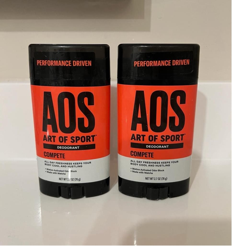 AOS Art of Sport Men’s Deodorant, Antiperspirant Energizing Citrus 2 Pack
