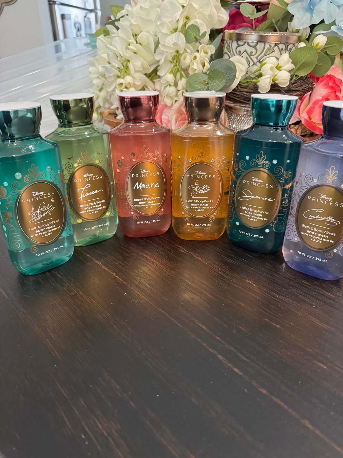 Bath and Body Works Princess collection of 6 body wash.