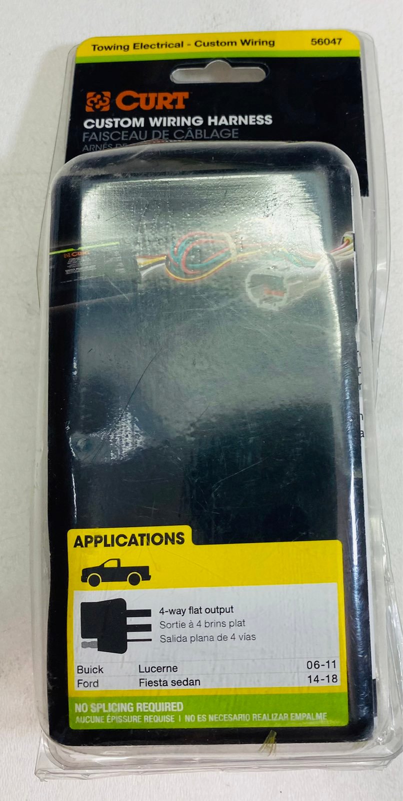 56047 Curt T Connector New Sedan for Buick Lucerne Ford Fiesta 2014-2019