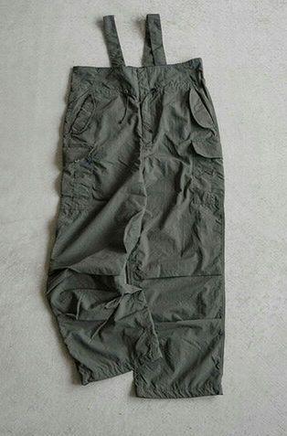 Solamonat Poche Nylon Canvas Suspender Pants