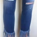 Flying Monkey Jeans Fray Hem Crop Sz 26