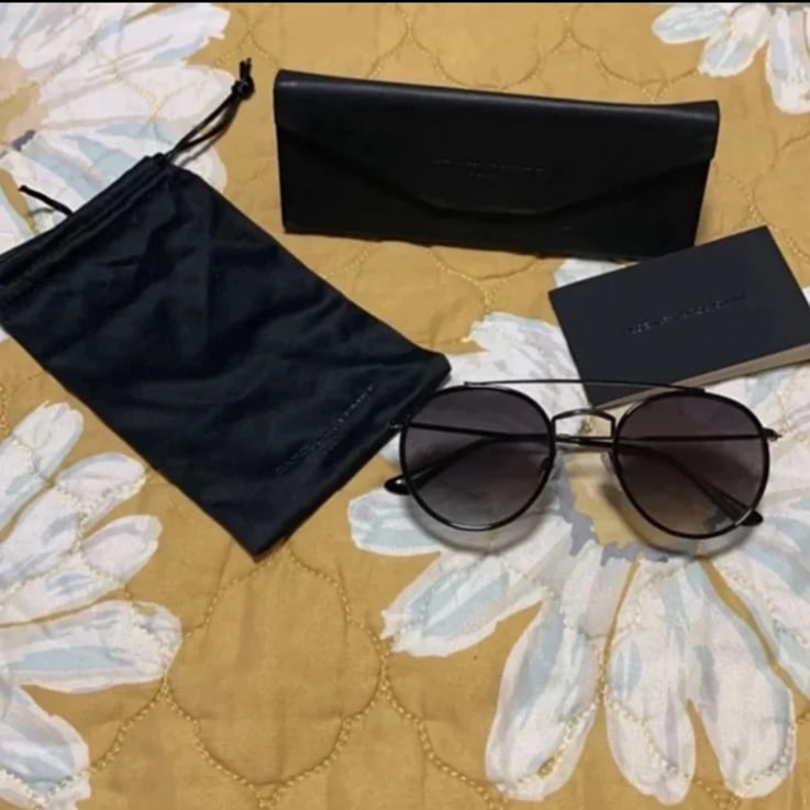Carolina Lemke Berlin sunglasses aviator sunglasses & case