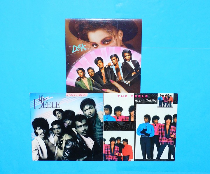 THE DEELE STREET BEAT+ EYES OF A STRANGER+ MATERIAL THANGZ---3 R&B/ FUNK ALBUMS