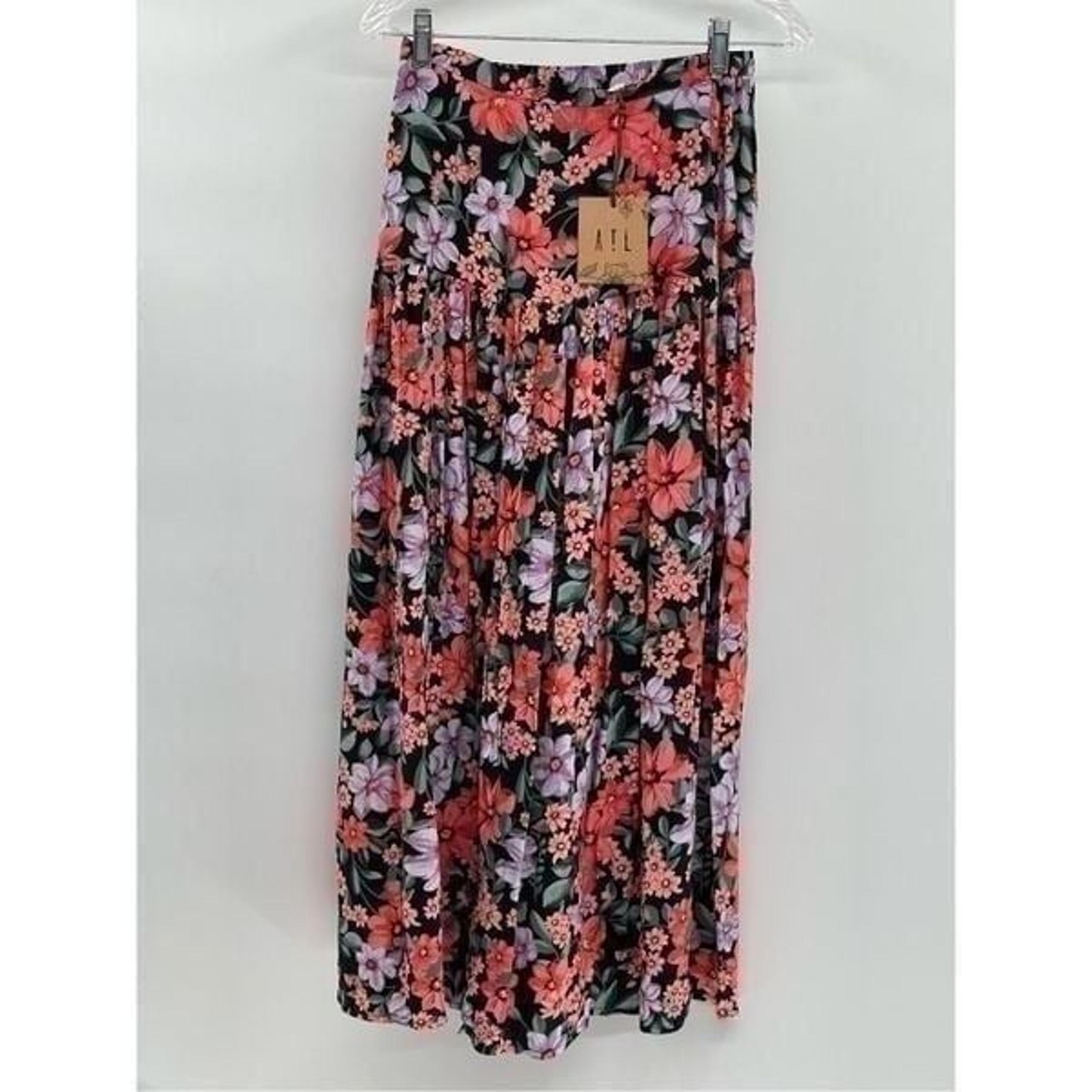 ATL Abel The Label Anthropologie Skirt Maxi Women XS Floral Pink Cottagecore New