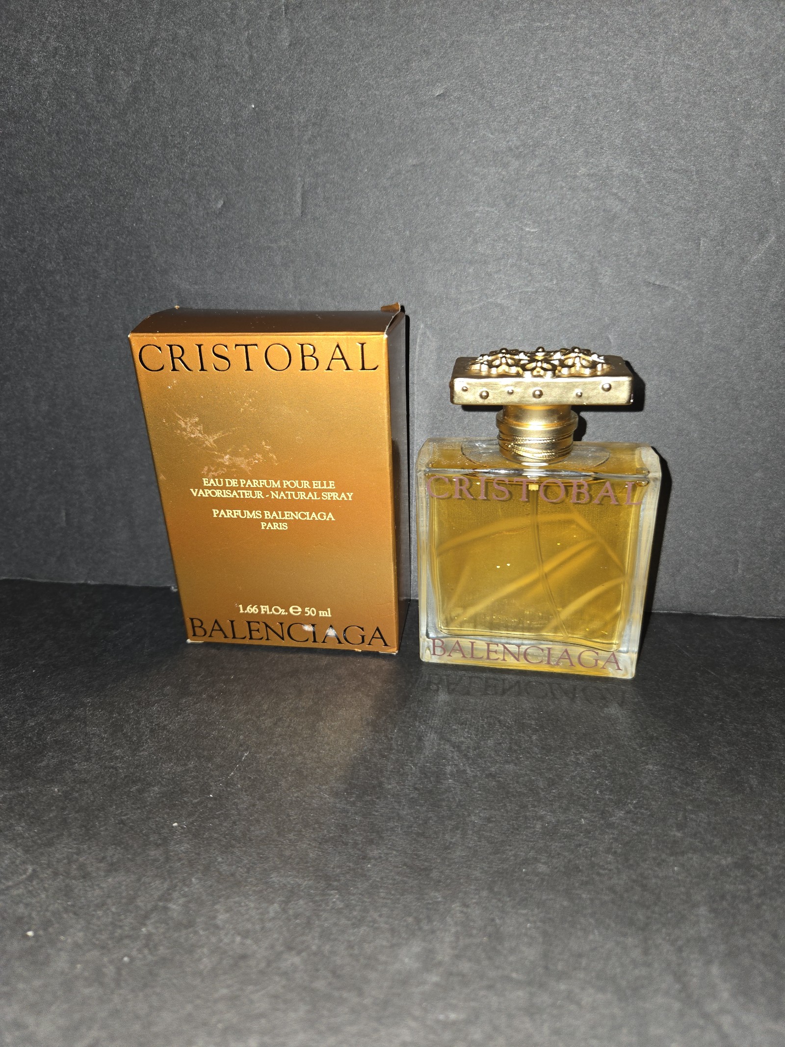 NEW CRISTOBAL BALENCIAGA PARFUM ELLE EAU DE TOILETTE 1.66 OZ 50 ML IN BOX