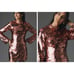 Anthropologie Maeve Long-Sleeve Mock-Neck Sequin Mini Dress Pink XS NWT