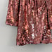 Anthropologie Maeve Long-Sleeve Mock-Neck Sequin Mini Dress Pink XS NWT