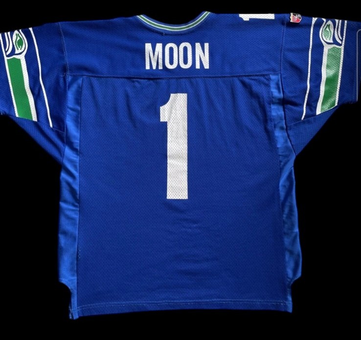 Wilson Authentic Warren Moon Seattle Seahawks Jersey Men's 52