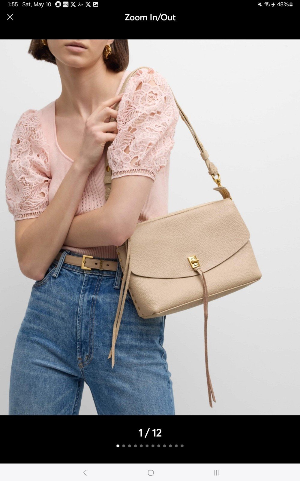 Rebecca Minkoff Darren Leather Shoulder Bag
