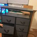 Brown 8 dawer Dresser 35x11x32
