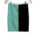 Alexander Wang Pencil Skirt Size S Color Block Black Green Mini Bodycon Stretch