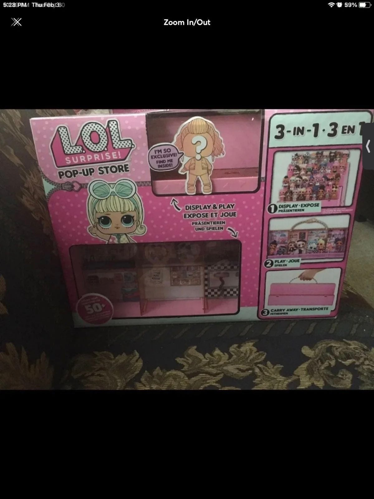 L.O.L Surprise 3 in 1 storage + exclusive doll