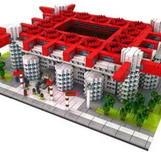 3800 pc San Siro Stadium Micro Diamond Block Italy Milan Football Field