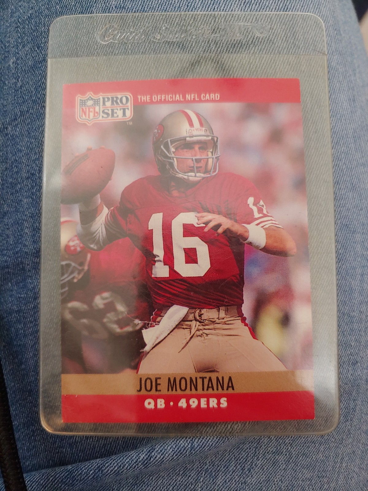 Rare NFL #293 JOE MONTANA QB 49ers rare card 1990