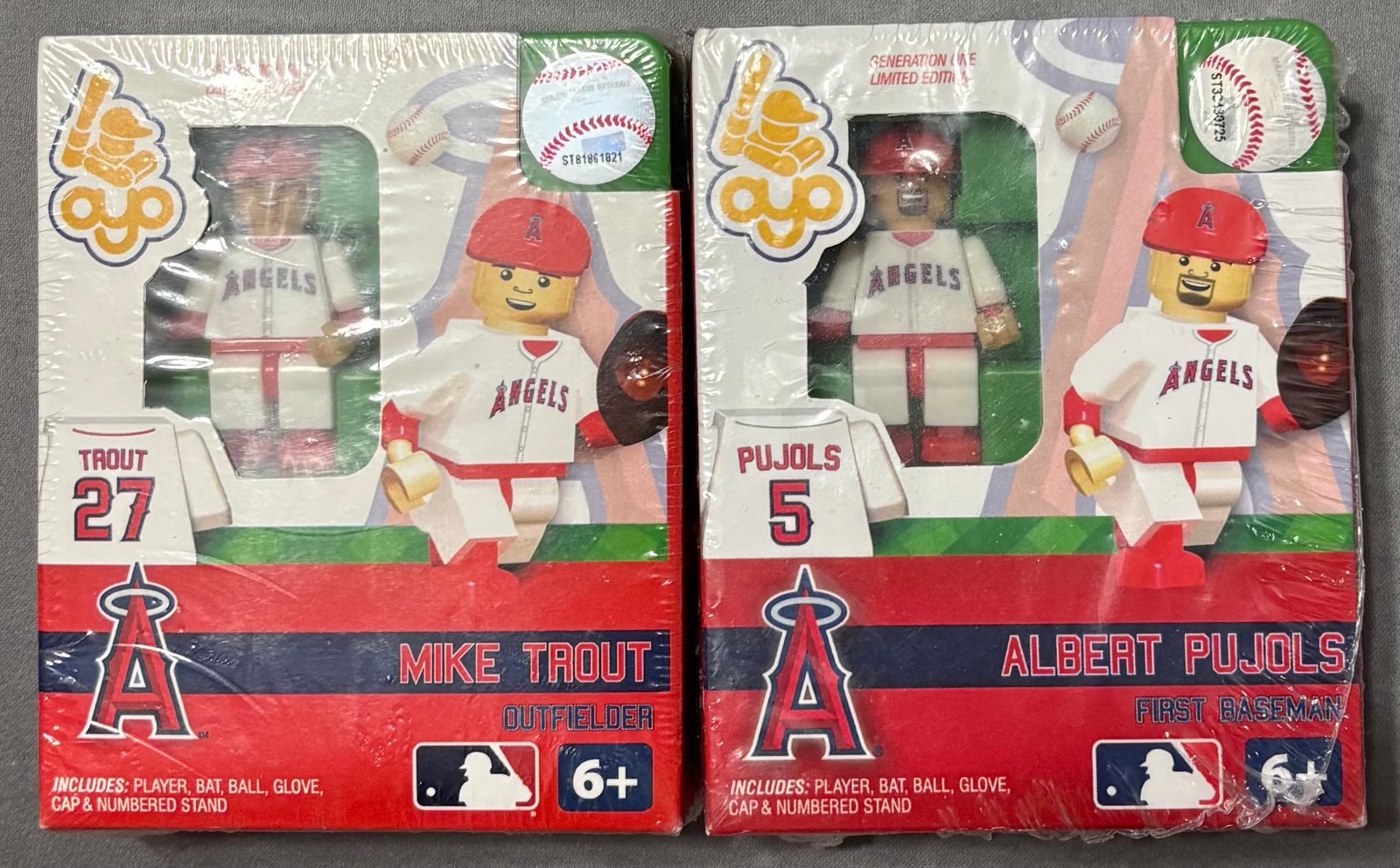 Mike Trout & Albert Pujols 2012 OYO Generation One Minifigure - Retired & Sealed