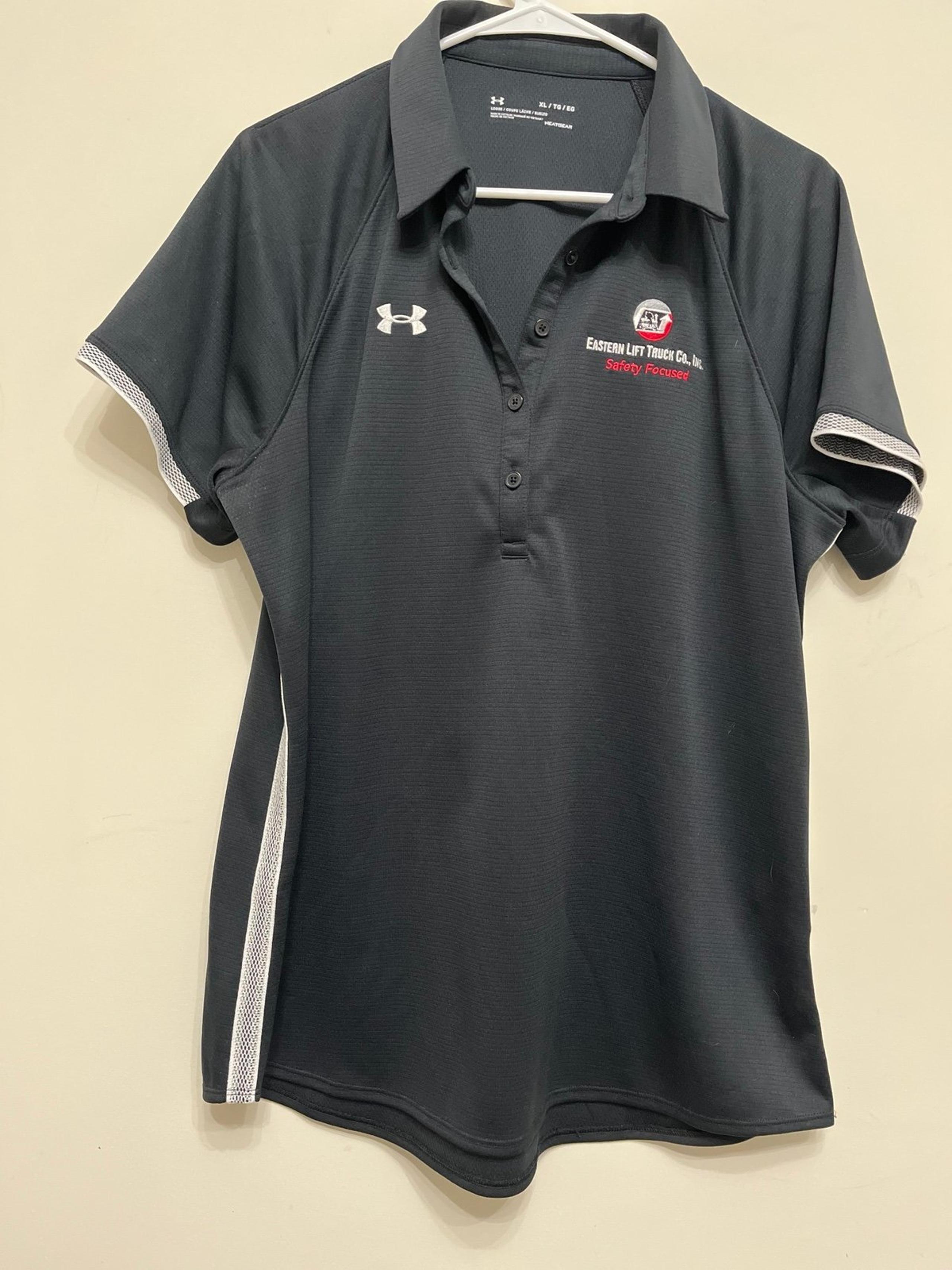 Under  Armor ladies black polo size XL