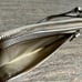 NWT Coach vintage white and silver shiny wallet wristlet