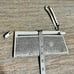 NWT Coach vintage white and silver shiny wallet wristlet