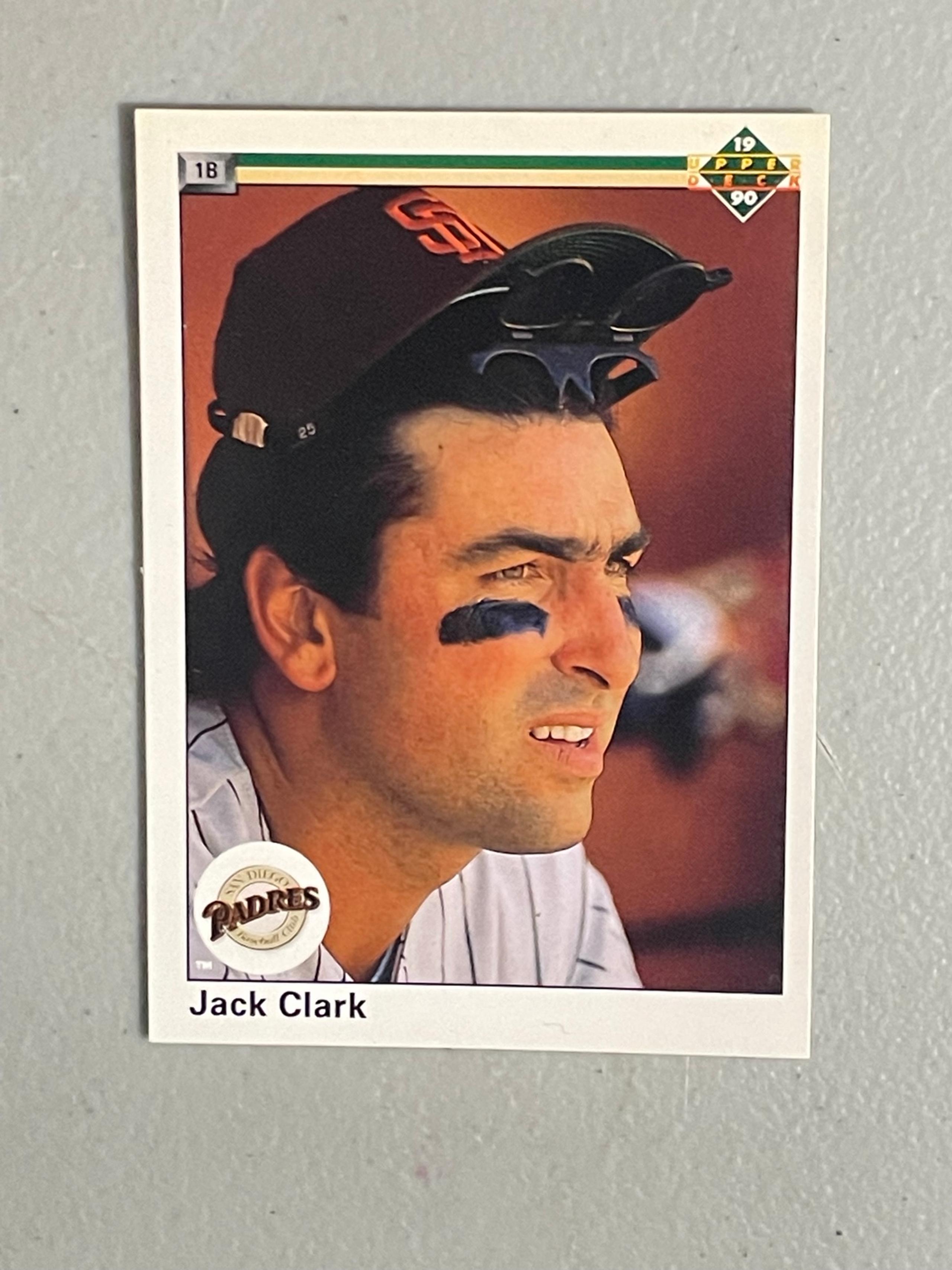 Baseball Trading Card: San Diego Padres - Jack Clark # 342 (Upper Deck, 1990)