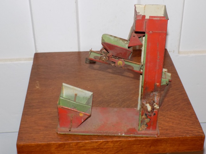 Vintage Tin Sand Dumper Toy