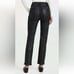 Good American GOOD CLASSIC Slim Straight coated pants sz 4/27