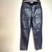 Good American GOOD CLASSIC Slim Straight coated pants sz 4/27
