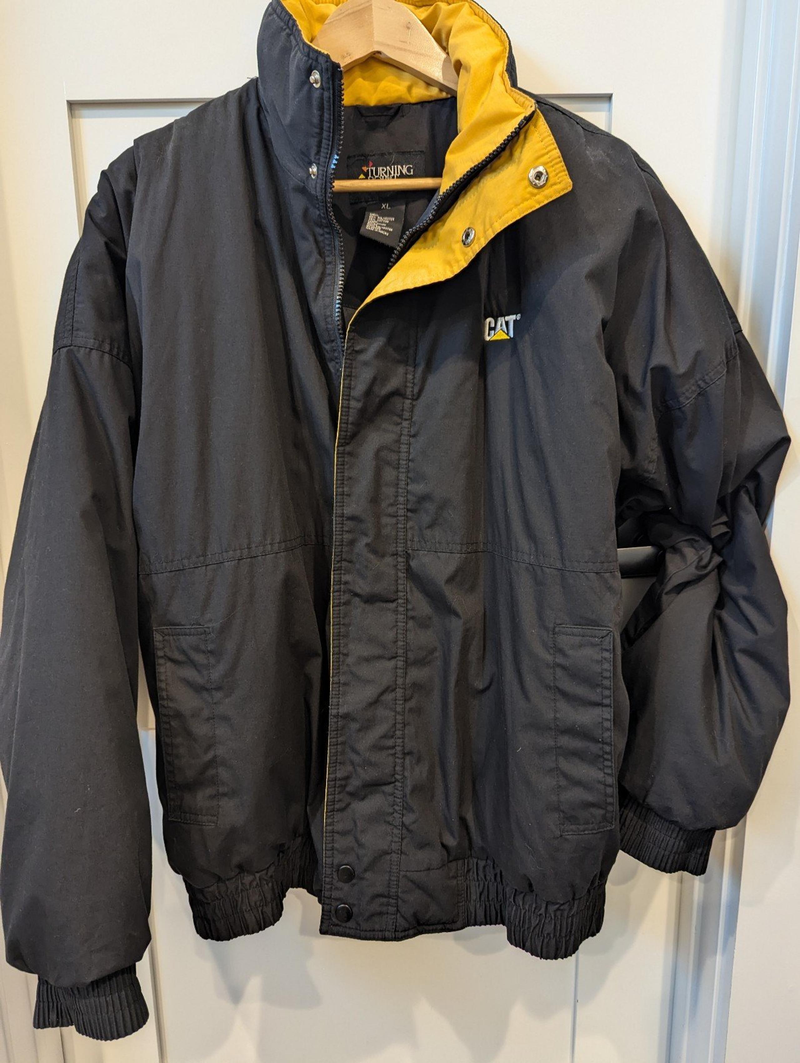 Vintage CAT Full Zip Men's Coat/Jacket, Size XL, Excellent Condition!