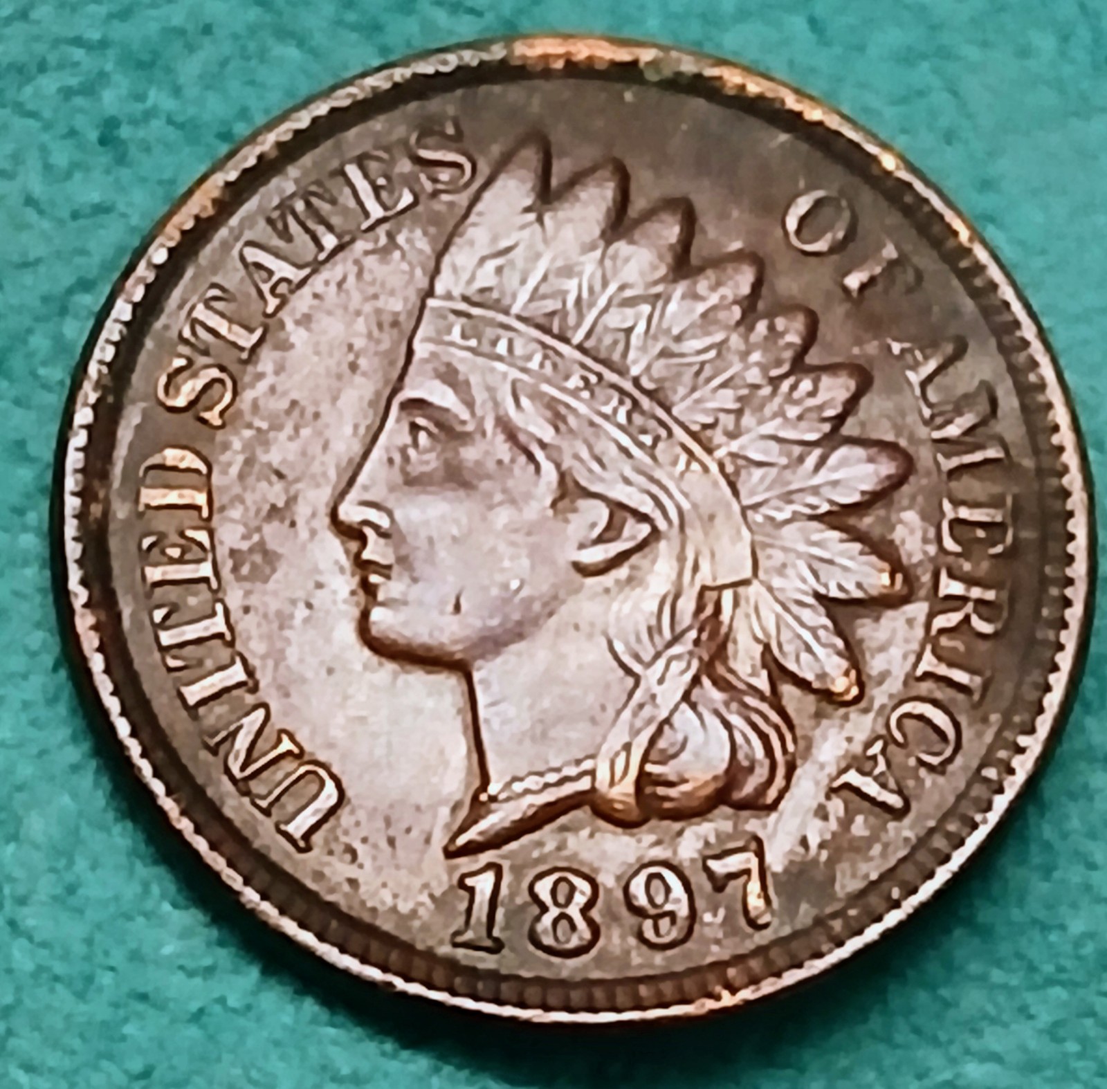 Indian Head Penny 1897 Beauty