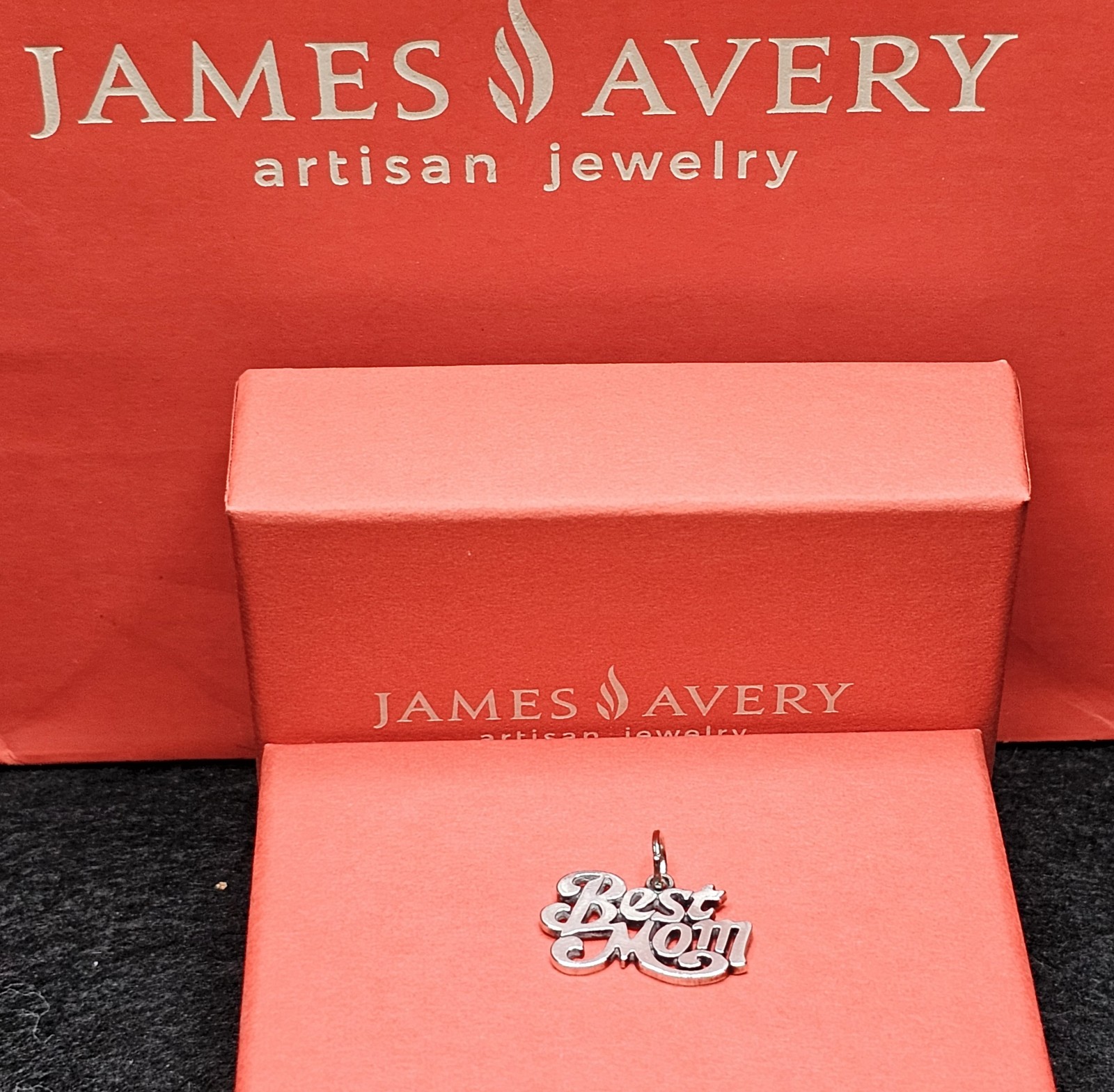 James Avery Best Mom Sterling Silver Charm