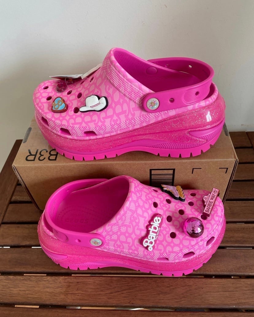 Brand new Crocs Barbie The Movie Mega Crush Clog