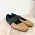 M.Gemi Italian Leather The Ballare Ballet Flats Shoes Women 38 Tan Black US 7.5