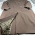 Eddie Bauer Wool Overcoat Men's Size XL Brown Funnel Neck Pockets Button Front