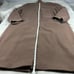 Eddie Bauer Wool Overcoat Men's Size XL Brown Funnel Neck Pockets Button Front