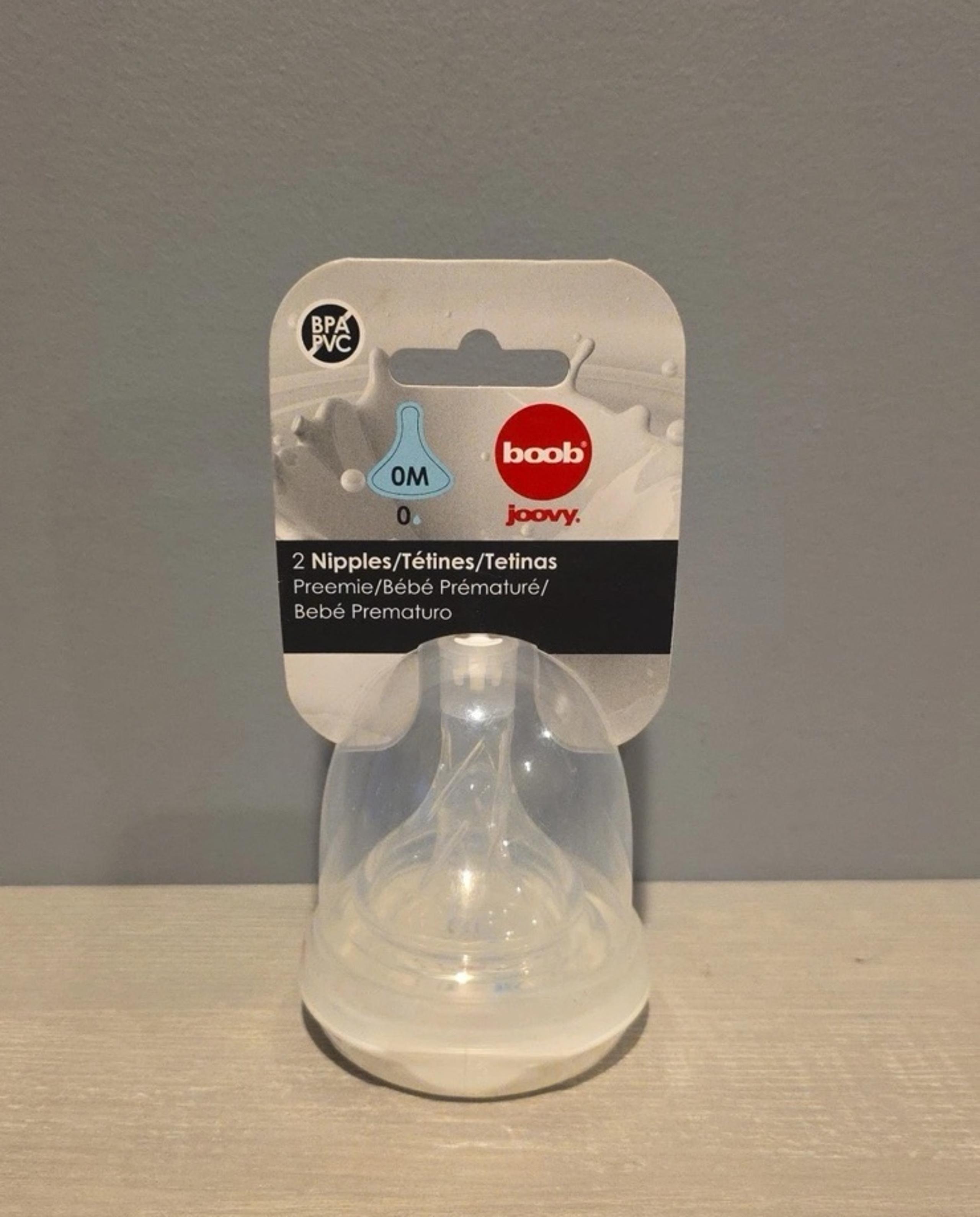 Joovy Stage 0 0M Preemie Nipples Set of 2 New In Package Discontinued